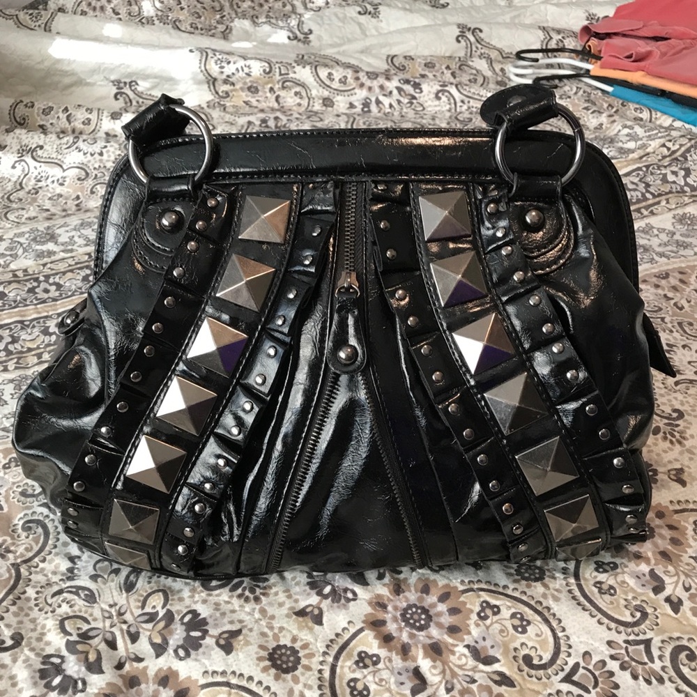Black Studded Purse